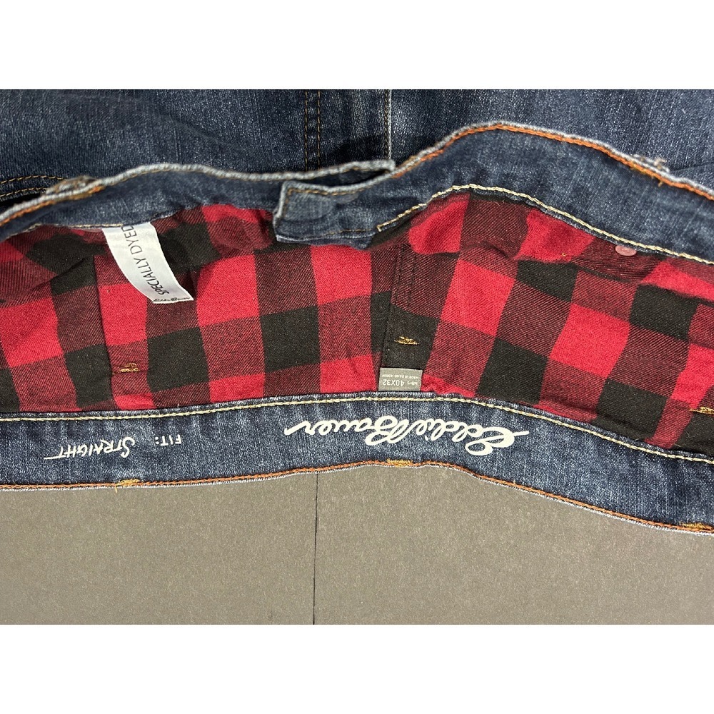 Eddie Bauer‎ Flannel Lined Jeans Straight Fit Denim Pants Mens 40x32